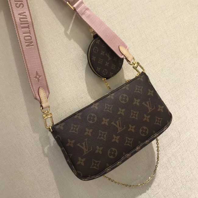 Louis Vuitton Outlet original monogram canvas Shoulder Bag MULTI-POCHETTE ACCESSOIRES M44840