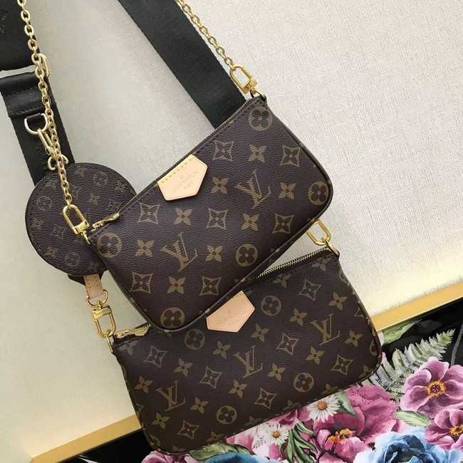 Louis Vuitton Outlet original monogram canvas Shoulder Bag MULTI-POCHETTE ACCESSOIRES M44840