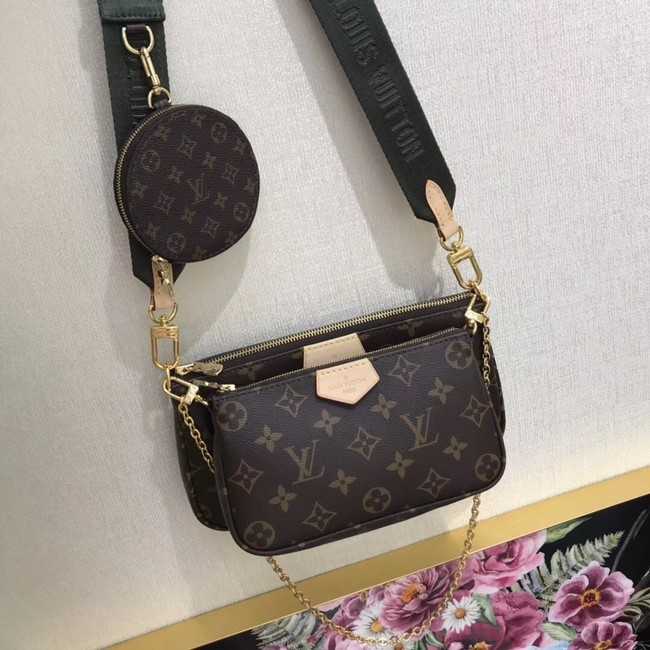 Louis Vuitton Outlet original monogram canvas Shoulder Bag MULTI-POCHETTE ACCESSOIRES M44840