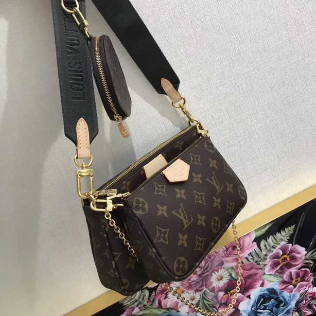 Louis Vuitton Outlet original monogram canvas Shoulder Bag MULTI-POCHETTE ACCESSOIRES M44840