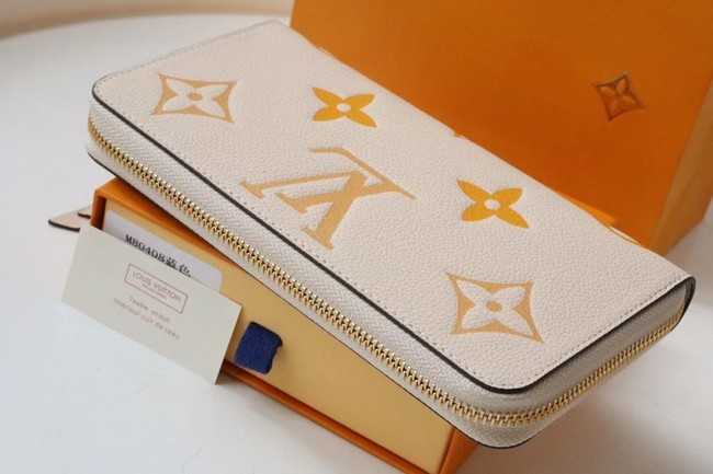 Louis Vuitton Outlet ZIPPY WALLET M80403 Cream&Saffron