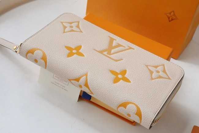 Louis Vuitton Outlet ZIPPY WALLET M80403 Cream&Saffron