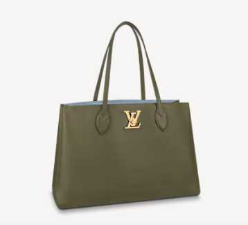 Louis Vuitton Outlet original LOCKME SHOPPER M57345 Khaki Green