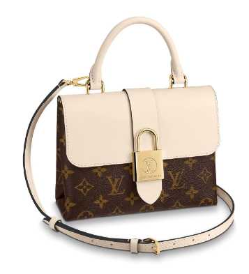 Louis Vuitton Outlet Original Leather LOCKY BB M44653 cream