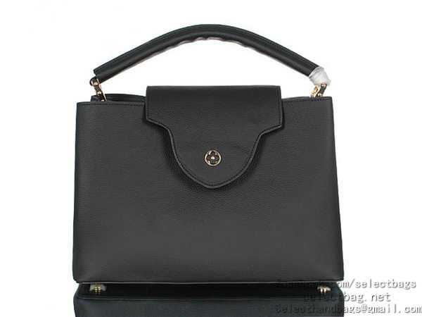 Louis Vuitton Outlet Elegant Capucines Bag MM M48868 Black