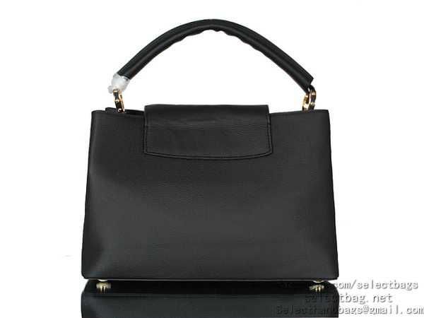 Louis Vuitton Outlet Elegant Capucines Bag MM M48868 Black