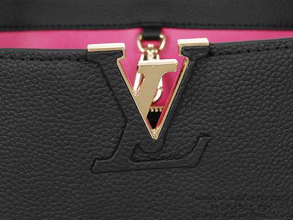 Louis Vuitton Outlet Elegant Capucines Bag MM M48868 Black