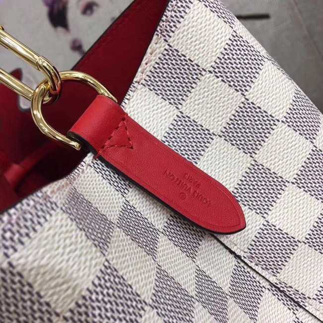 Louis Vuitton Outlet original Damier Azur NEONOE N44022 red