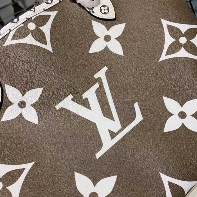 Louis Vuitton Outlet Monogram Canvas Original Leather NEVERFULL MM M44567 Khaki