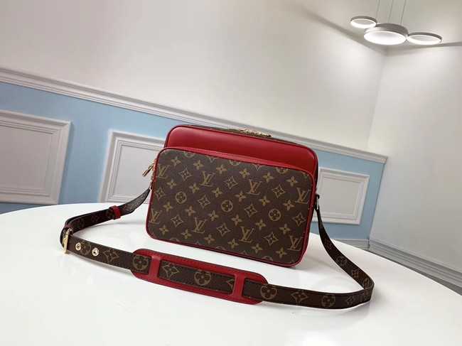 Louis Vuitton Outlet original monogram canvas Shoulder Bag M51478 red