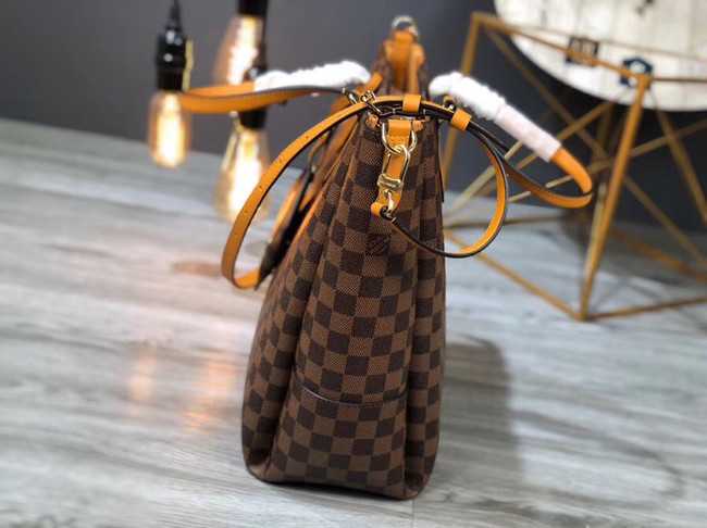 Louis Vuitton Outlet Damier Ebene Canvas Original Leather M62094 brown