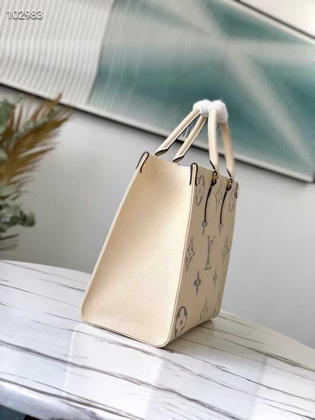 Louis Vuitton Outlet Original Onthego medium tote bag M45495 cream