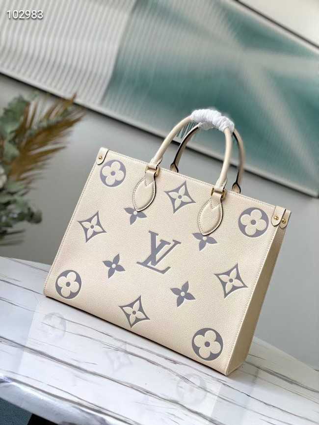 Louis Vuitton Outlet Original Onthego medium tote bag M45495 cream