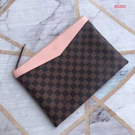 Louis Vuitton Outlet original Damier Ebene Canvas DAILY M60262 pink