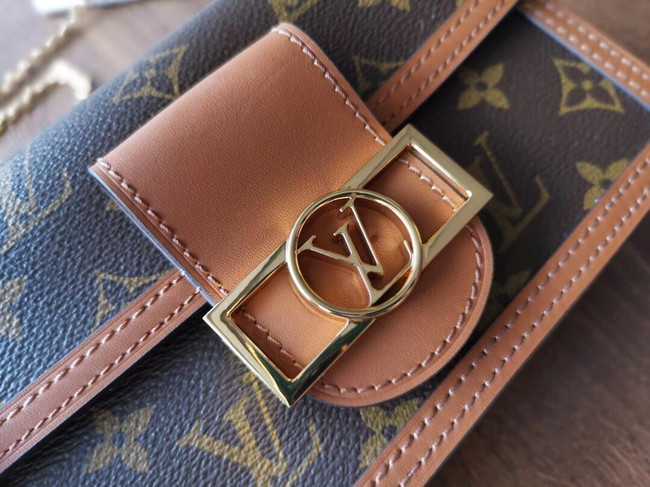 Louis Vuitton Outlet Original Monogram Canvas DAUPHINE CHAIN WALLET M68746