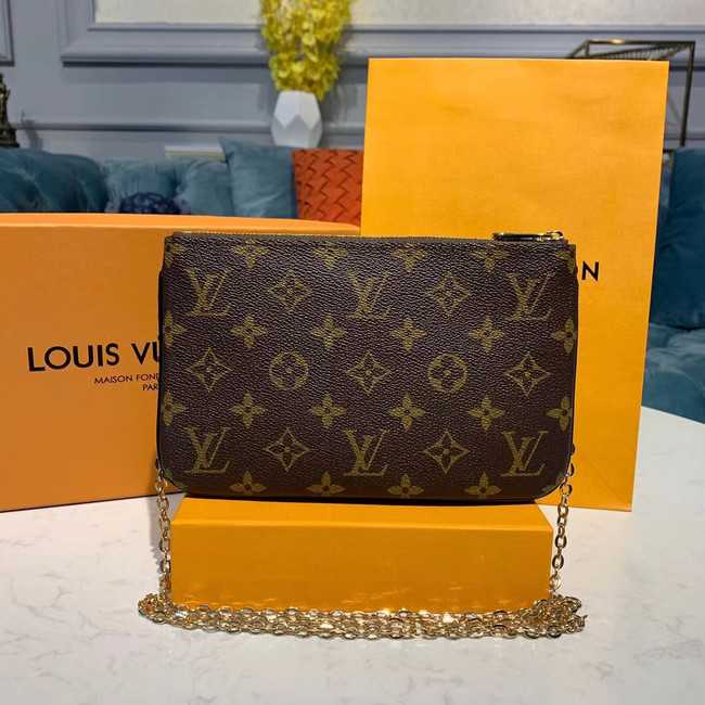 Louis Vuitton Outlet POCHETTE DOUBLE ZIP Chain bag M63905