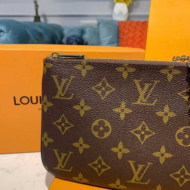 Louis Vuitton Outlet POCHETTE DOUBLE ZIP Chain bag M63905