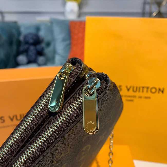 Louis Vuitton Outlet POCHETTE DOUBLE ZIP Chain bag M63905