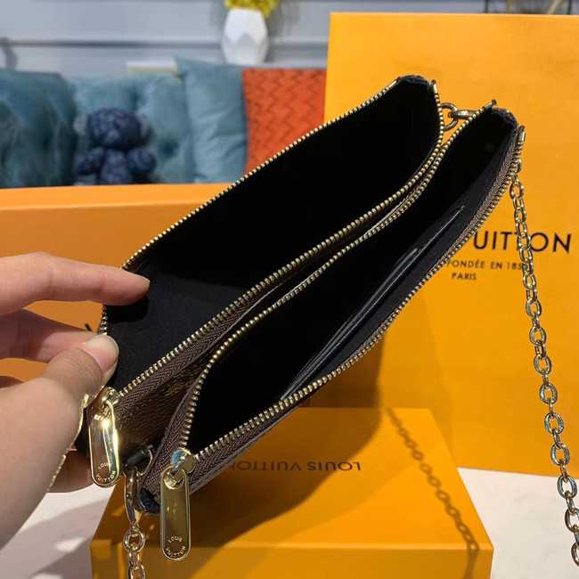 Louis Vuitton Outlet POCHETTE DOUBLE ZIP Chain bag M63905