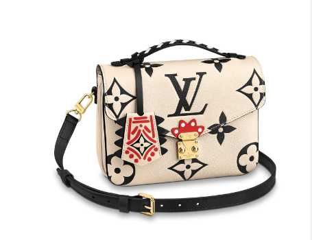 Louis Vuitton Outlet original LV CRAFTY POCHETTE METIS M45384 White