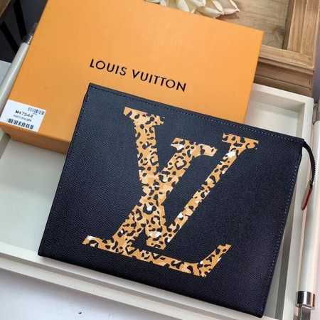 Louis Vuitton Outlet Monogram Canvas Poche Toilette M47544 black