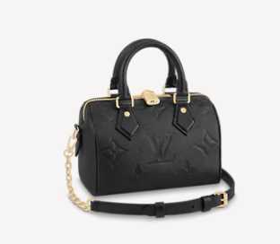 Louis Vuitton Outlet Monogram Empreinte SPEEDY BANDOULIERE 20 M58953 black