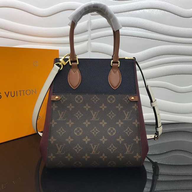 Louis Vuitton Outlet Original FOLD TOTE medium M45409 black&brown&white