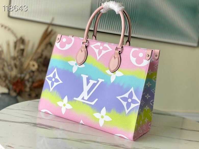 Louis Vuitton Outlet ONTHEGO MM M45118 Pink&Blue