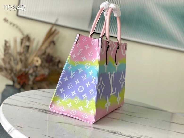 Louis Vuitton Outlet ONTHEGO MM M45118 Pink&Blue