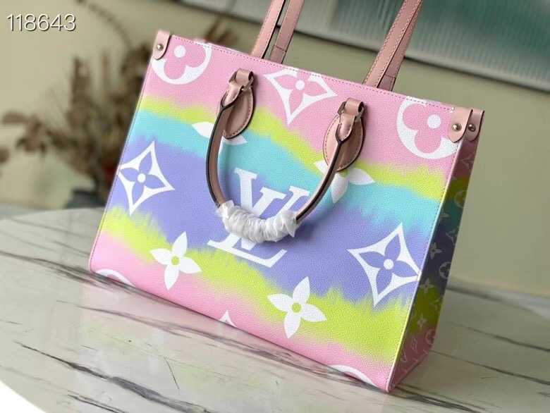 Louis Vuitton Outlet ONTHEGO MM M45118 Pink&Blue