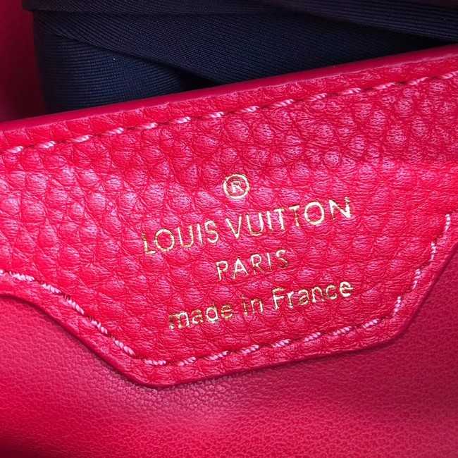 Louis Vuitton Outlet original taurillon leather Capucines BB M48865 red