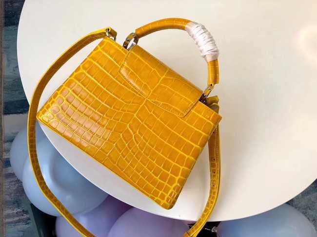 Louis Vuitton Outlet original crocodile CAPUCINES PM M94587 yellow