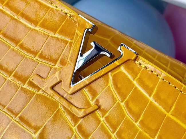 Louis Vuitton Outlet original crocodile CAPUCINES PM M94587 yellow