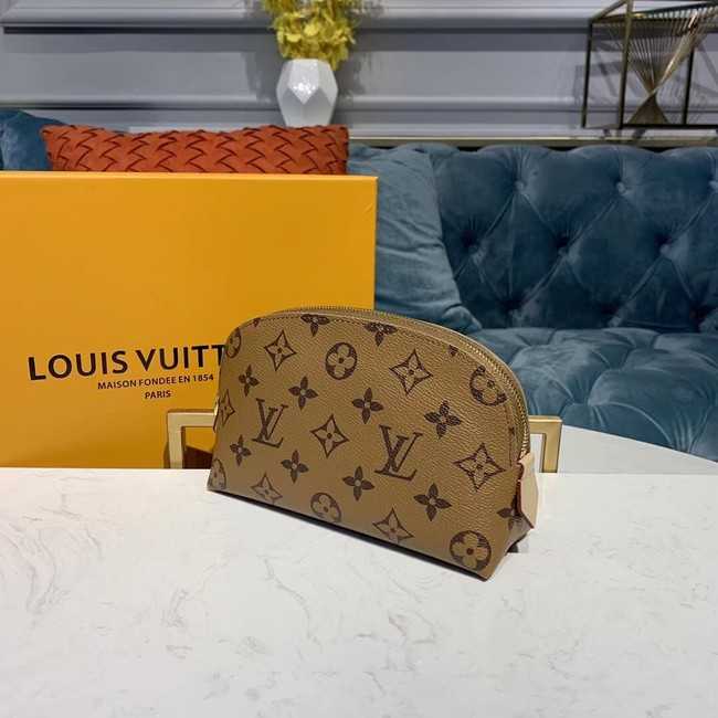 Louis Vuitton Outlet original Monogram COSMETIC POUCH PM M52030 yellow