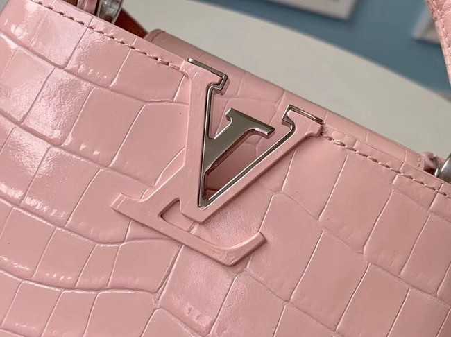 Louis Vuitton Outlet original crocodile CAPUCINES Mini M93163 pink