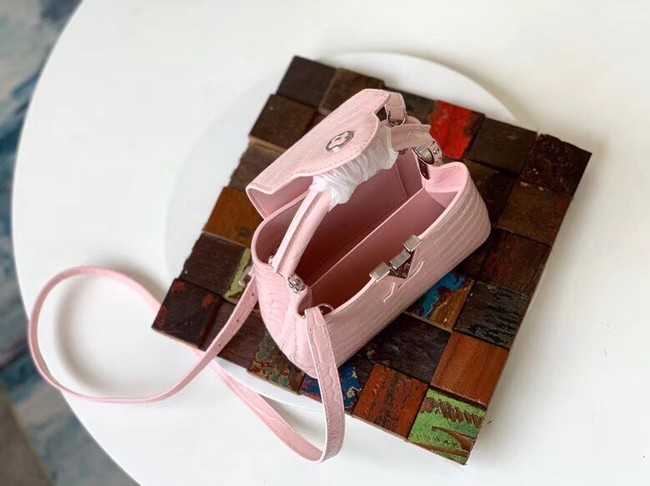 Louis Vuitton Outlet original crocodile CAPUCINES Mini M93163 pink