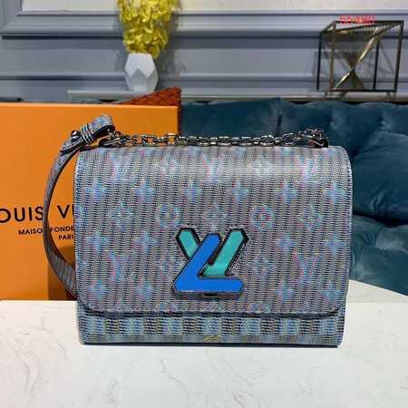 Louis Vuitton Outlet M55480 Twist MM Original Leather Monogram Pop Blue