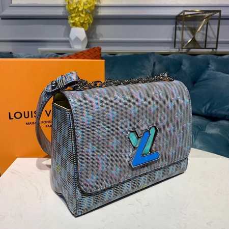 Louis Vuitton Outlet M55480 Twist MM Original Leather Monogram Pop Blue