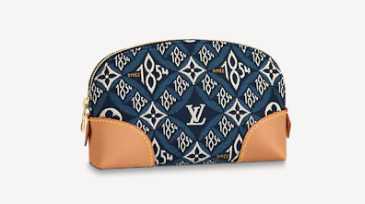 Louis Vuitton Outlet SINCE 1854 POCHETTE COSMETIQUE M80307 blue