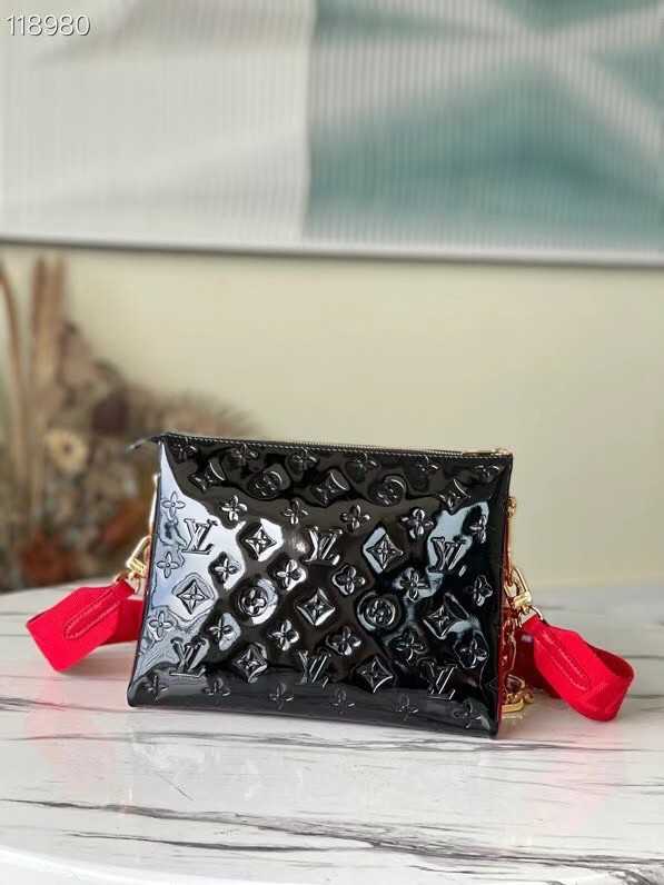 Louis Vuitton Outlet Monogram Vernis COUSSIN PM M57793 black