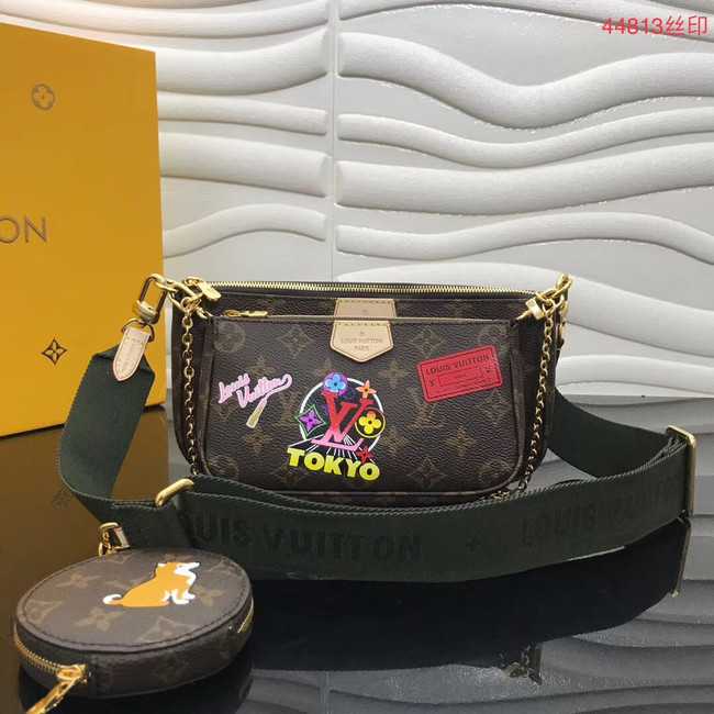 Louis Vuitton Outlet Original Monogram Canvas M44813 blackish green