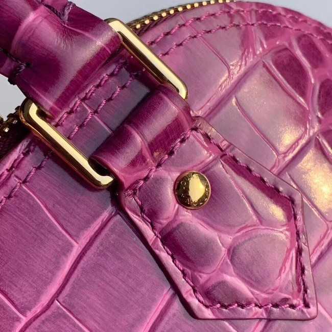 Louis Vuitton Outlet Crocodile Pattern Leather Bag ALMA BB N90897 Purple