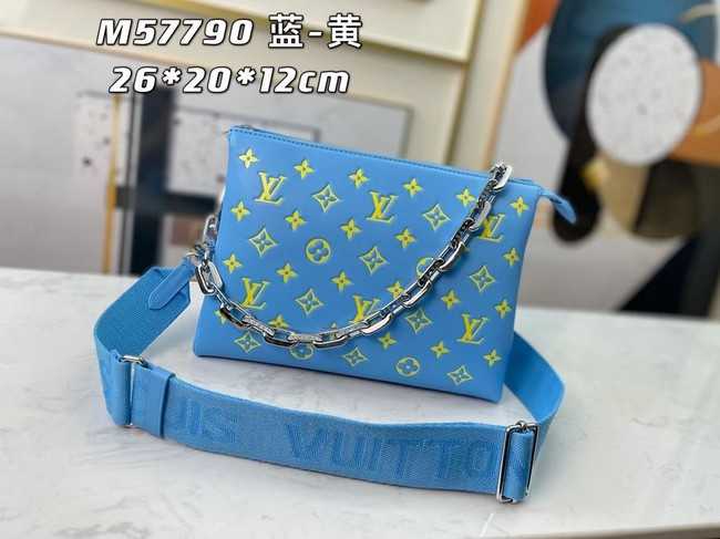 Louis Vuitton Outlet COUSSIN PM M58628 light blue&yellow