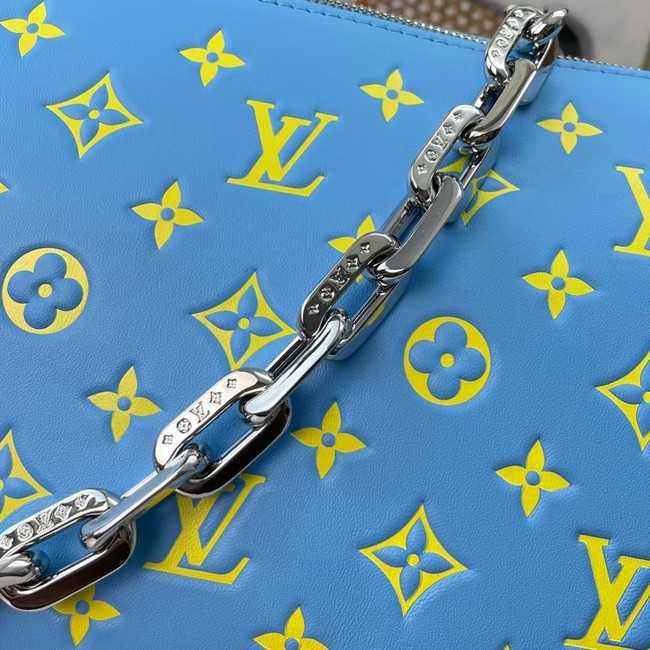 Louis Vuitton Outlet COUSSIN PM M58628 light blue&yellow