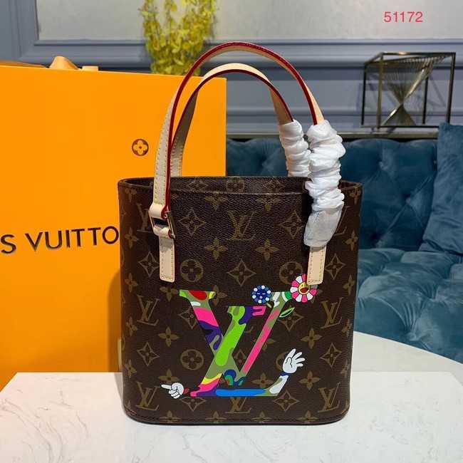 Louis Vuitton Outlet original monogram canvas Tote Bag M51172 Flower