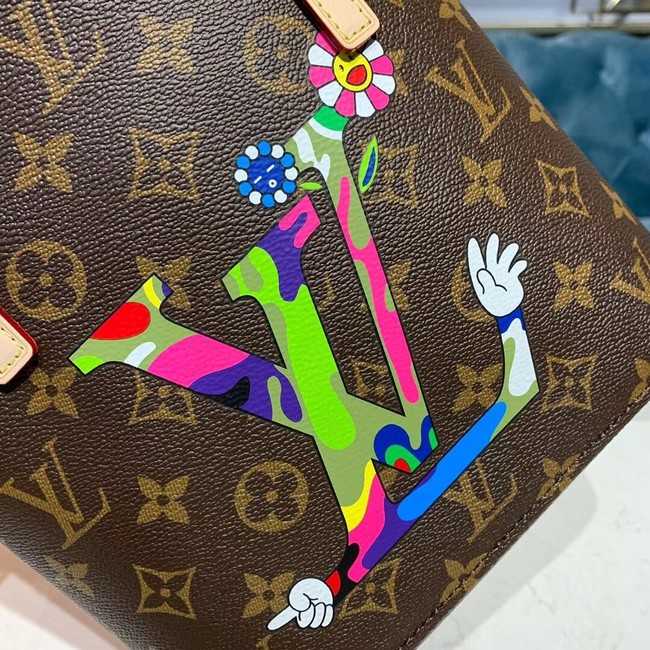 Louis Vuitton Outlet original monogram canvas Tote Bag M51172 Flower