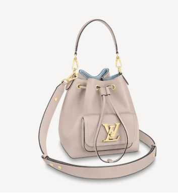 Louis Vuitton Outlet LOCKME BUCKET M57687 Greige