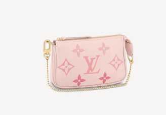 Louis Vuitton Outlet MINI POCHETTE ACCESSOIRES M80501 Bouton de Rose Pink