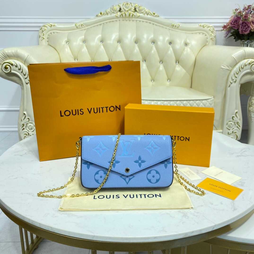 Louis Vuitton Outlet FELICIE POCHETTE M80498 Summer Blue