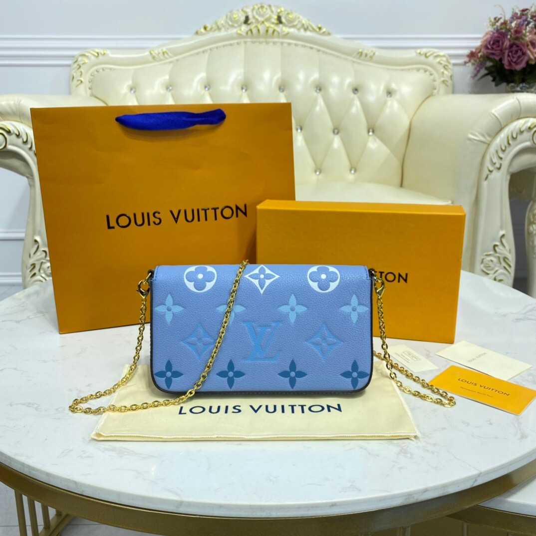 Louis Vuitton Outlet FELICIE POCHETTE M80498 Summer Blue